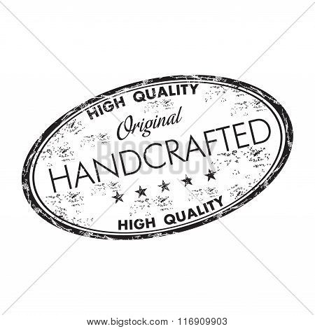 Handcrafted grunge rubber stamp