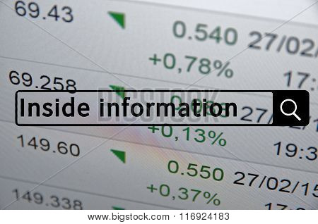 Inside information