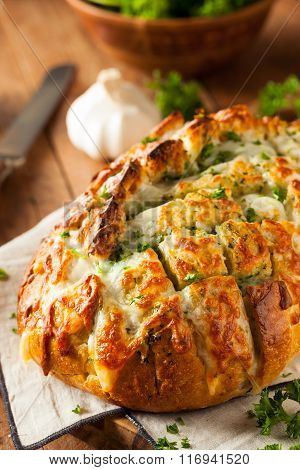 Homemade Cheesy Pull Apart Bread