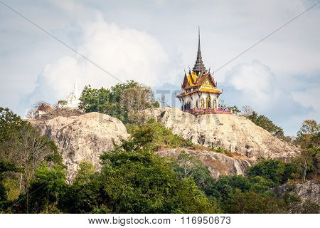 Wat phra phuttha chai Saraburi,The temple on the top of the mountain ,Saraburi Province ,Thailand
