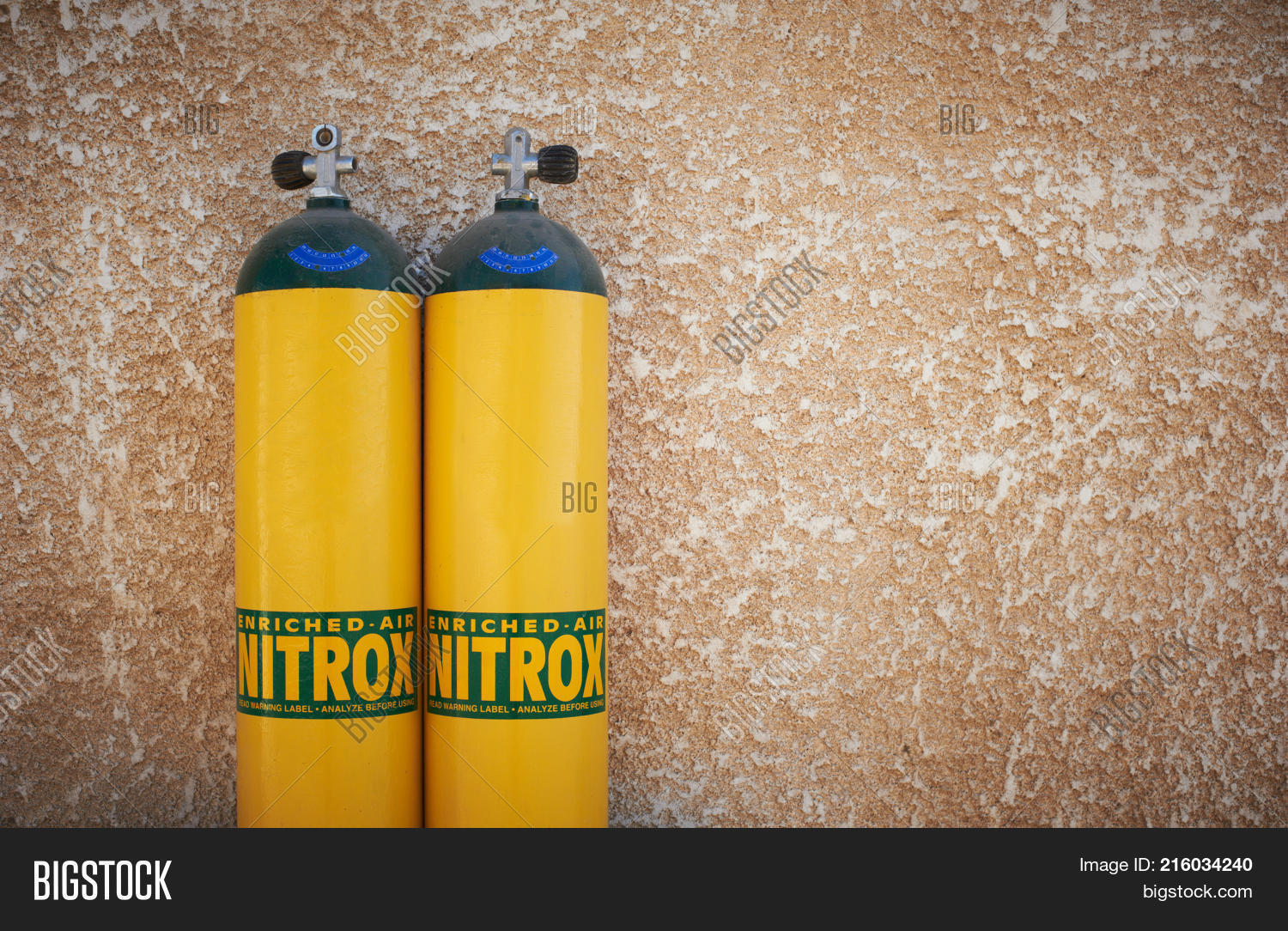 Yellow Scuba Tanks Image & Photo (Free Trial) Bigstock