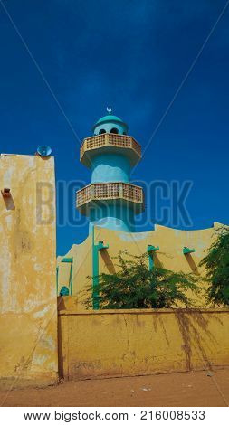 Exterior view to Grand mosque of Zinder in Niger