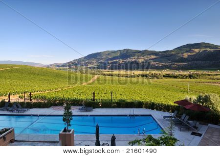 Vinic a sadů v Osoyoos, Okanagan Valley