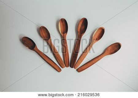 Wooden Spoon Isolated On White Background
