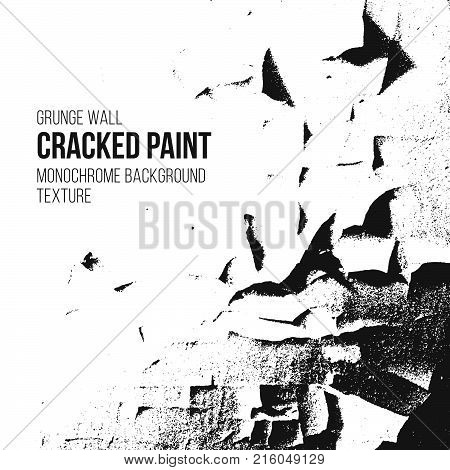 Cracked Paint Grunge Wall Texture.