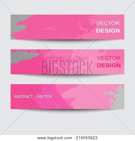 Set of banners. Abstract backgrounds for your creativity