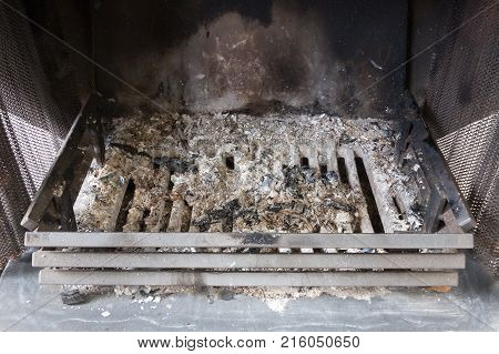 Ash In A Fireplace