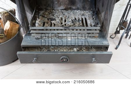 Ash In A Fireplace