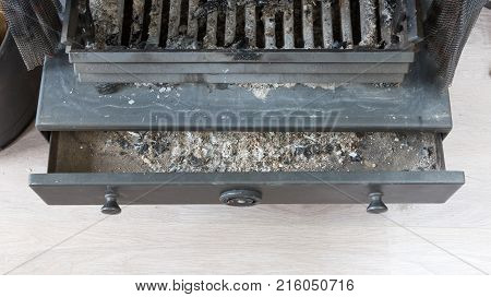 Ash In A Fireplace