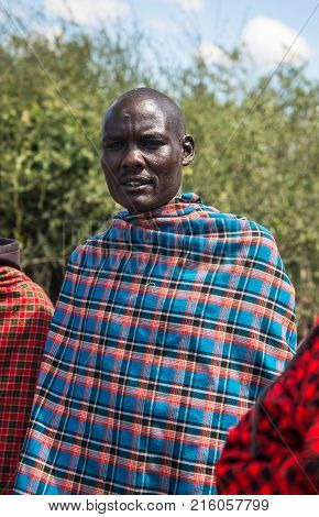 Young Man Of Masai Village, Kenia