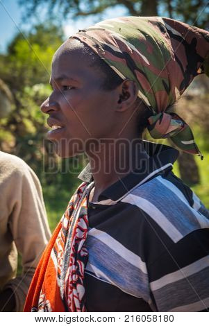 Woman Of Masai Village, Kenia