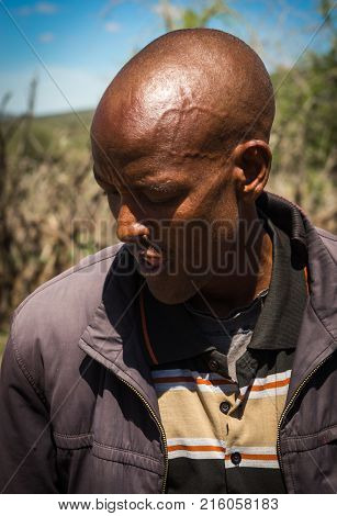 Young Man Of Masai Village, Kenia