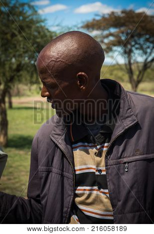 Young Man Of Masai Village, Kenia