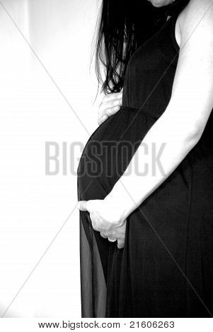 Young pregnant woman