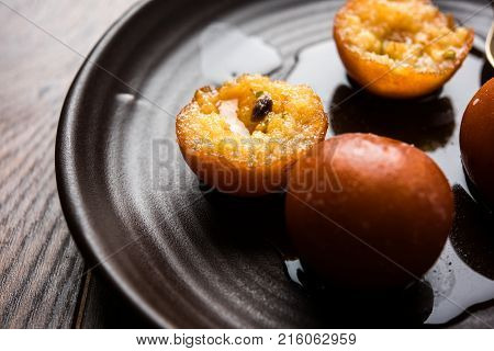 Gulab jamun /gulaab jamun is a milk-solid-based Indian sweet made in festival or wedding party