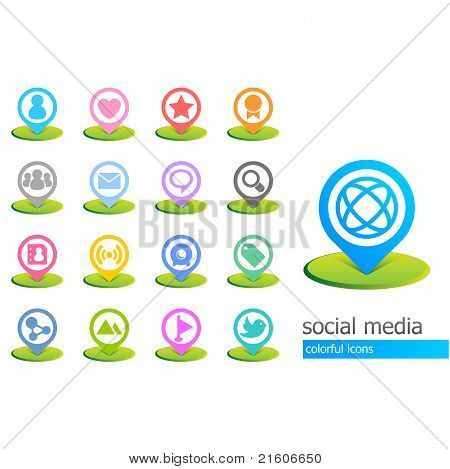 Icon Set - sosiaalisen median