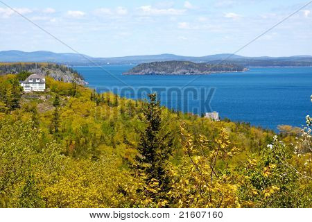 Vista del Parque Nacional de Acadia, Maine.