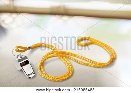 Gym whistle coach single object isolated objects sports and fitness baseball umpire
