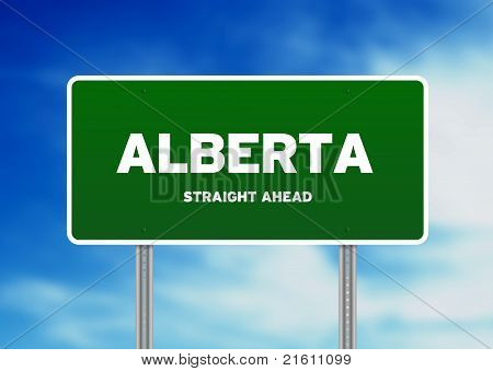 Znak autostrady Alberta