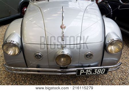 Prague, Czech Republic - November 10: Car Tatra 77 A From Year 1937 Stands In National Technical Mus