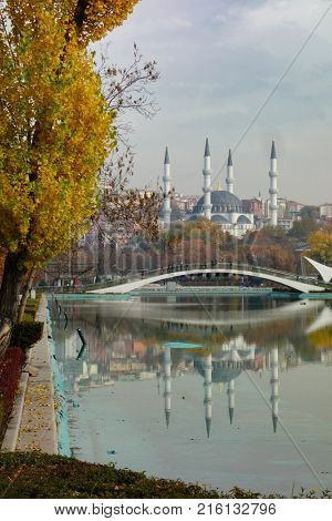 Youth Park (Genclik Parki) in autumn - Ankara, Turkey