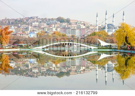 Youth Park (Genclik Parki) in autumn - Ankara, Turkey