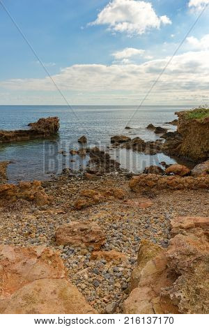 The Coast Of Des Canar In Ibiza, Balearic Islands