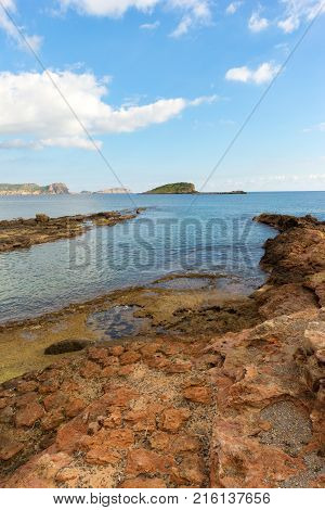 The Coast Of Des Canar In Ibiza, Balearic Islands