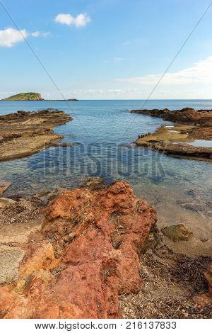 The Coast Of Des Canar In Ibiza, Balearic Islands