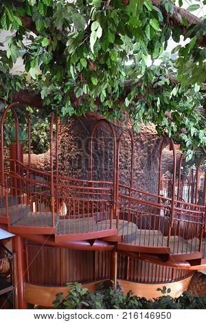 OGDEN, UT - AUG 24: Treehouse Museum in Ogden, Utah, as seen on Aug 24, 2017. It is a reading-oriented museum encouraging kids to step into a story via hand-on activities & exhibits.