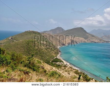 Vista sull'Oceano Atlantico e il Mar dei Caraibi