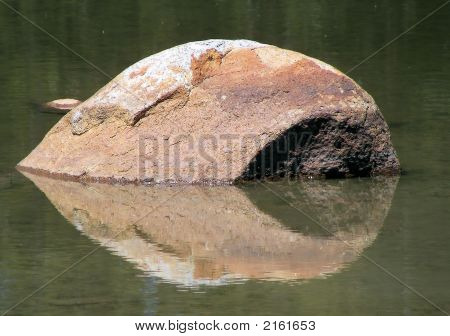 Refleksje Yosemite spokojny staw Rock 2