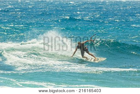 Medano April 2014 In the North of Tenerife in Medano town a lot of surfers come in spring to enjoy the big waves as it is a windy place