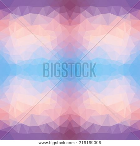 Abstract triangular Pattern. Bright polygon texture of sea sunset for modern design. Vector illustration. sunset triangular Pattern