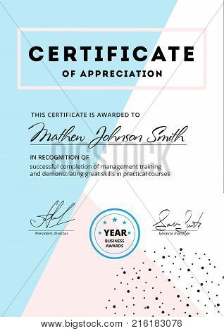 certificate vector photo free trial bigstock