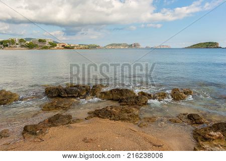 The Coast Of Des Canar In Ibiza, Balearic Islands