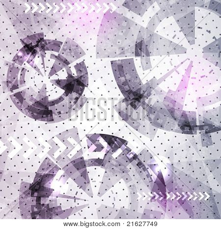 Abstraktní technické zázemí - vektorové ilustrace. Pro Design.