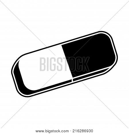 Eraser of school eduacion and office theme Isolated design Vector illustration