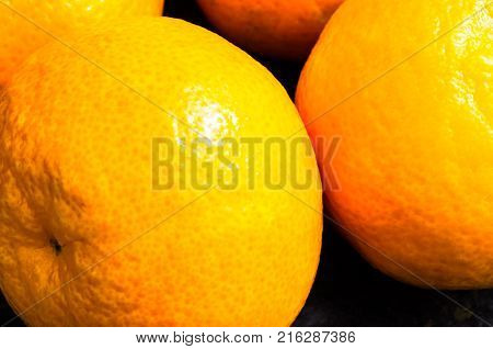 Clementines Citrus Clementina Oranges Closeup Studio Photograph