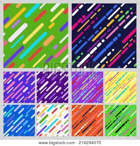 Set Of Geometric Seamless Patternt
