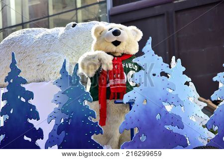 Chicago, Illinois, Usa: November 23,2017: Chicago Thanksgiving Parade Human Rhythm