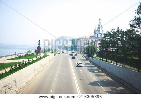 Beautiful Summer View Of Irkutsk, Russia, Siberia