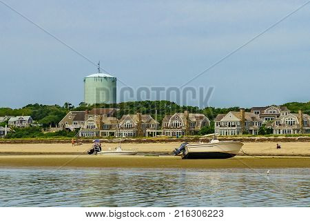 the beach on a clear summer day in Provincetown, Cape Cod, Massachusetts USA