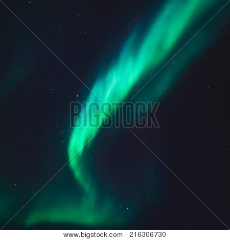 Beautiful Picture Of Massive Multicolored Green Vibrant Aurora Borealis, Aurora Polaris, Also Know A