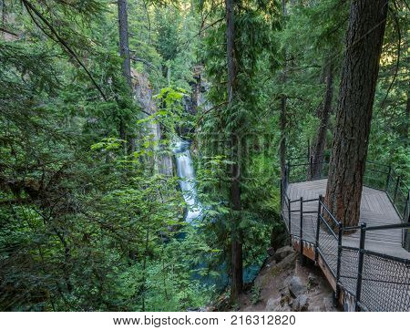 Observation Deck Above Toketee Falls