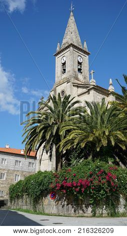 Church of Caldas de Reis on the Camino de Santiago trail, Galicia, Spain