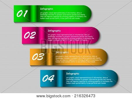 Optional label Infographic presentation optional shapes and color