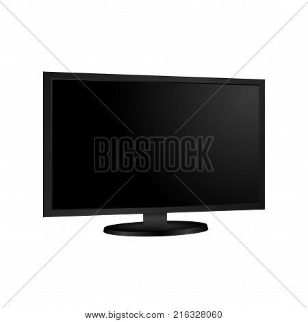 Blank of TV or computer monitor. Vector.