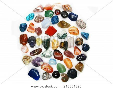 amethyst quartz avanturine sodalite garnet semigem crystals geological mineral set isolated