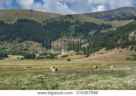 Mountain Landscape In Abruzzi At Summer